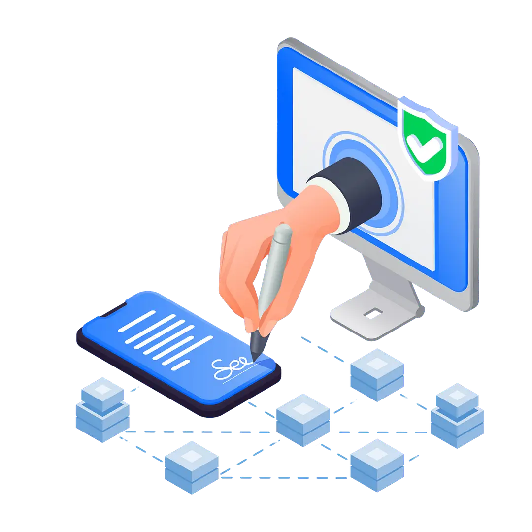 Digital signature illustration
